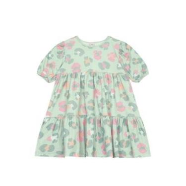 Imagem de Vestido infantil menina animal print em cotton Brandili-Feminino