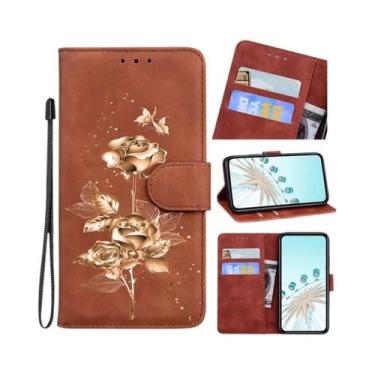 Imagem de Capa De Telefone Em Couro Com Slot Para Cartões Para OPPO A38 A54 A55 