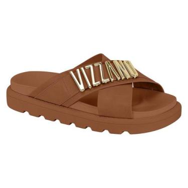 Imagem de Chinelo Feminino Vizzano Tiras Tratorado Confortável Original -, Mocca