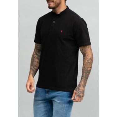 Imagem de Polo Gola á Mão - RED FEATHER, P, Preto