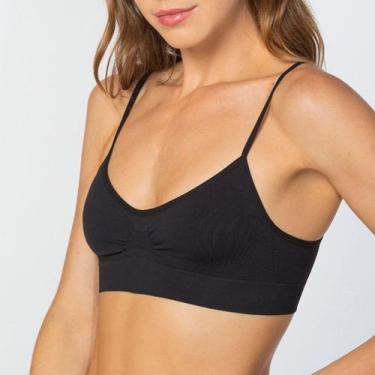 Imagem de Sutiã Loba Básico Sem Costura 41100-001, Preto, P