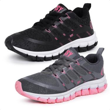 Imagem de Combo Tênis Infantil Menina Esportivo Casual Dia a Dia Escola Passeio Kit 2 Pares-Feminino