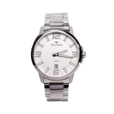 Imagem de Relógio Masculino Technos 2315LBA/1B Aço Esportivo Prata-Masculino