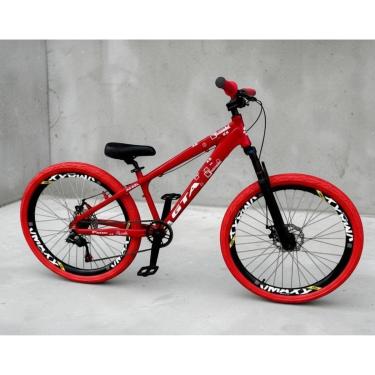 Imagem de Bicicleta 26 Rebel Gta Freeride Single Aro Vmaxx Freio a Disco Pneu Flame-Unissex