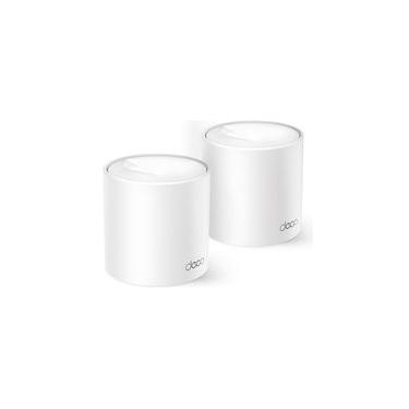 Imagem de Roteador Mesh TP-Link Deco X10, Wi-Fi 6, AX1500, Dual-Band, 2 Portas Gigabit, Branco, Kit com 2 Unidades - Deco X10(2-pack)(BR)