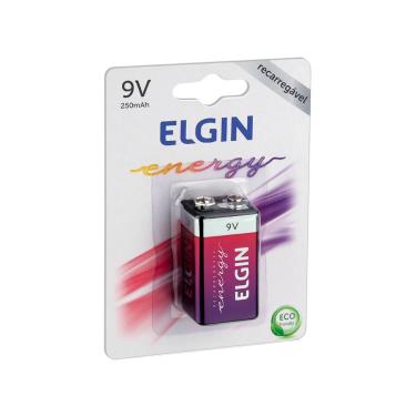 Imagem de Bateria 9V Recarregável Elgin 82215 - 250mAh