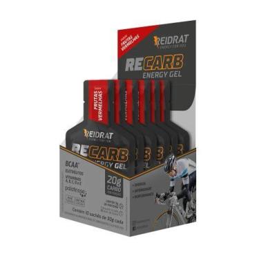 Imagem de Recarb energy gel black 10x30g frutas vermelhas var - REIDRAT NUTRITIO
