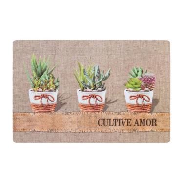 Imagem de Jogo Americano Copa E Cia 6 Peças Pp Flex Suculentas