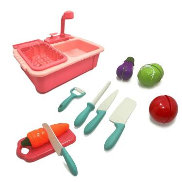 Imagem de Conjunto de Brinquedo de Cozinha Doce Cozinha Comidinha com Utensílios e Alimentos Mode...
