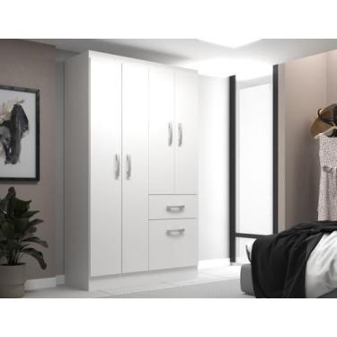 Imagem de Guarda Roupa Solteiro Marbella 5 Portas 1 Gaveta 90cm - Evidencia Move