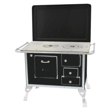 Imagem de Fogão a Lenha Tradicional Venâncio 01 com Tampa Preto