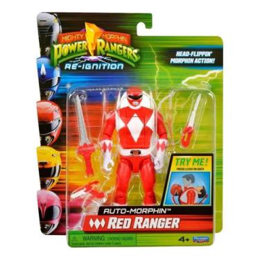 Imagem de Boneco Power Ranger Vermelho Transformável Re-Igition Sunny