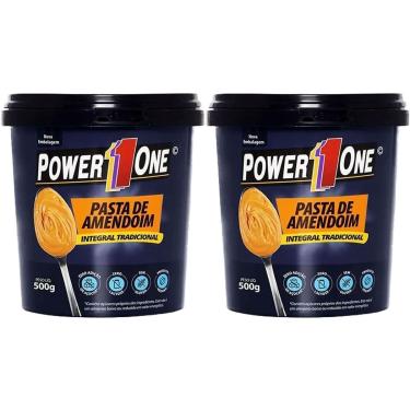 Imagem de Kit 2X Pasta de Amendoim Integral - 500g - Power One-Masculino