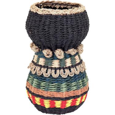 Imagem de VASO DECORATIVO ENFEITE PLANTA FIBRA 46x28x28cm COLOR