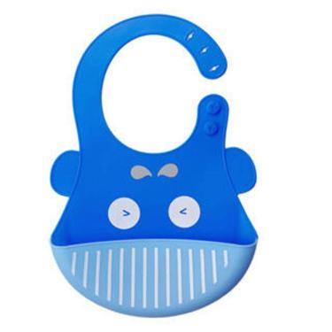 Imagem de Babador Silicone Azul- Tudo em Caixa