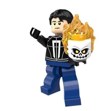 Imagem de Boneco Minifigura Ghost Rider  Robbie Reyer - kopf