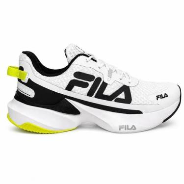 Imagem de Tenis masculino fila branco preto verde limao 11j728x 6680, Branco, Pr