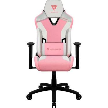 Imagem de Cadeira Gamer ThunderX3 78322 TC3 Sakura White, Até 120Kg, Encosto Rec