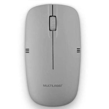 Imagem de Mouse sem Fio 2.4GHZ 1200 DPI USB Cinza Multilaser MO285
