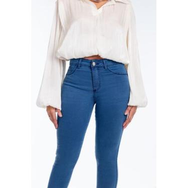 Imagem de Calça Jeans Feminina Skinny Midi - 31205 - BIOTIPO, Azul, 40