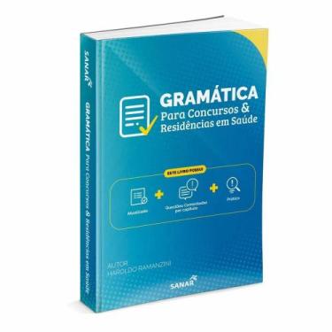 Imagem de Livro Gramática Para Concursos E Residências Em Saúde Sanar 2019