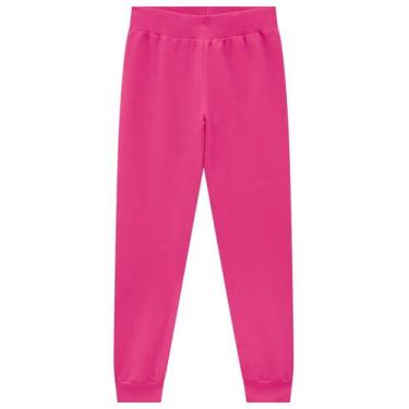 Imagem de Calça Infantil Jogger em Moletom Peluciado Básica Feminina - Brandili,