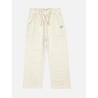 Imagem de Calça Wide Leg Infantil Menina Off White Mundo Cinti, Off white, 3