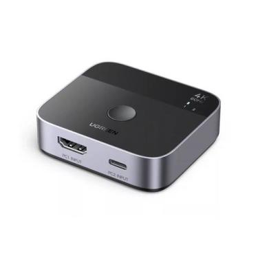 Imagem de Switch hdmi com 1 entrada hdmi 2 entradas usb-c mais 1 saida hdmi aw50