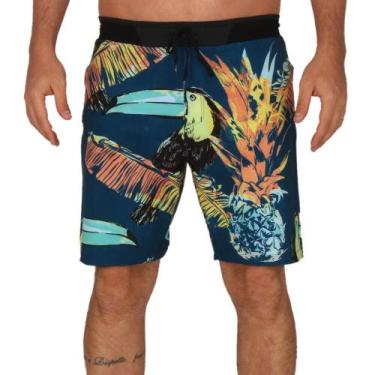 Imagem de Bermuda Água Hurley Phantom Hyper Wave 2.0 Surf check - Azul, 40