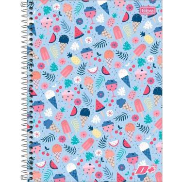 Imagem de Caderno espiral capa dura universitário 16 matérias d+ feminino 320 fo