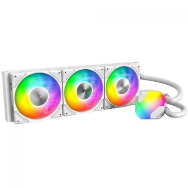 Imagem de Water Cooler Montech HyperFlow ARGB, 360mm, Intel-AMD, Branco