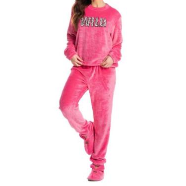 Imagem de Pijama Feminino Vivame Plush Longo Rosa - 4332D - Daniela Tombini, G