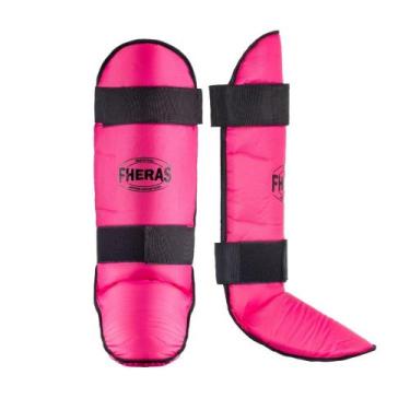 Imagem de Protetor De Canela Caneleira Muay Thai Free Style Fheras, Rosa