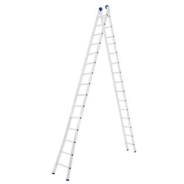 Imagem de Escada de Alumínio Extensiva Escada Extensiva Mor 2x15 7,57M 15 Degraus com Trava Automática Dobrável para Até 150KG