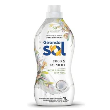 Imagem de Amaciante De Roupa Concentrado Girando Sol Coco & Baunilha Frasco 1L