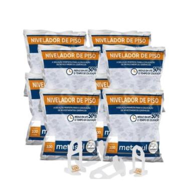 Imagem de Kit 800 niveladores de piso metasul - 3 mm