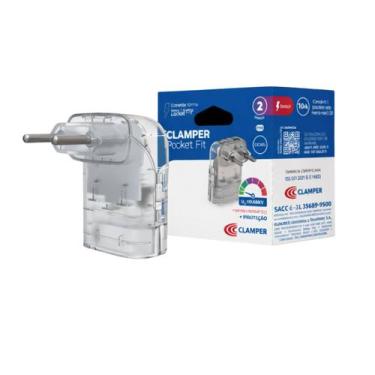 Imagem de Protetor de Surto iClamper Pocket Fit 2P 20A Transparente