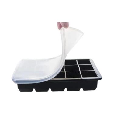 Imagem de Forma De Gelo Reutilizável De Silicone 3 X 3 Cm, Moldes Quadrados Para