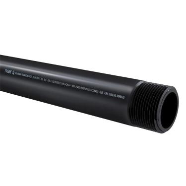 Imagem de Eletroduto Roscável 1.1-4 com Proteção para Cabos em PVC Antichama Bivolt Tigre