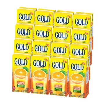 Imagem de Kit Suco Néctar De Laranja Zero Açúcar - Gold 12 Unidades 200ml