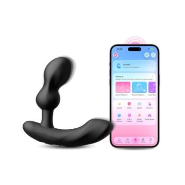 Imagem de LOVENSE Edge 2 massageador de próstata masculino vibrador anal, estimulador de próstata e períneo Bluetooth brinquedos sexuais anais para homens, plugue traseiro de motor duplo brinquedos para adultos