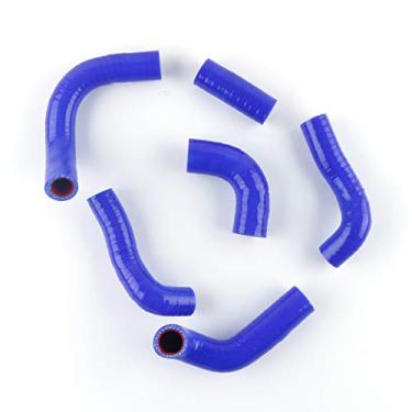 Imagem de LUXERAD Mangueiras de resfriamento de radiador de silicone de 3 camadas para HUSQ VARNA TE TC 250 2000-2009 06 07 08 (azul)