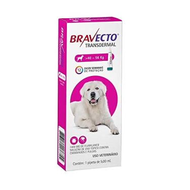 Imagem de Antipulgas e Carrapatos Bravecto Transdermal para Cães de 40 a 56kg - 1 Pipeta