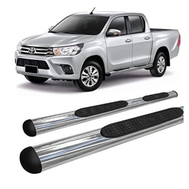 Imagem de Estribo Hilux 2016 a 2020 OVAL OBLONGO CROMADO C/D