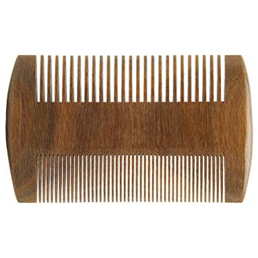 Imagem de Pente bigode, pente de barba de madeira, cabo confortável para uso diário
