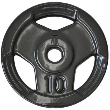 Imagem de Anilha Sport Emborrachada Furo Standad Ahead Sports 10kg Preta