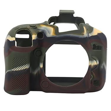 Imagem de Capa de corpo de silicone para câmera digital, capa de câmera protetora para D600/D610 (camuflagem)