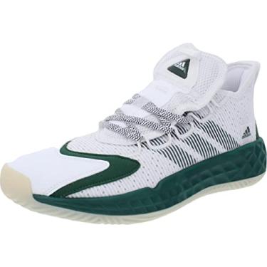 Imagem de adidas Pro Boost Low Shoe - Unisex Basketball White/Team Dark Green/Chalk White