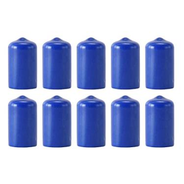 Imagem de Fancyes 10 peças protetor de bilhar snooker bilhar taco protetores de capa protetora de à choque para sinuca bilhar, azul 12mm