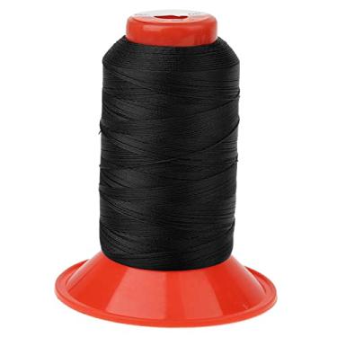 Imagem de 1 Rolo Extra Forte Bonded Nylon Estofado Bobina de Costura 500 Metros - Preto